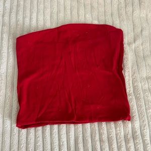 BRANDY MELVILLE red strapless top